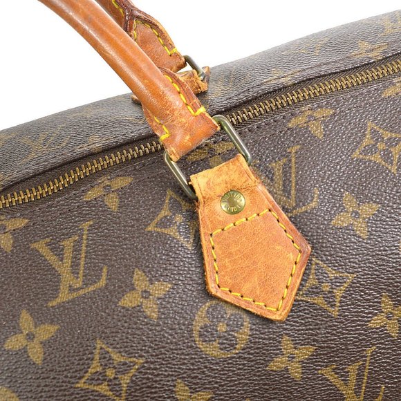 authentic LOUIS VUITTON SPEEDY 40 HAND BAG PURSE MONOGRAM - Picture 5 of 14